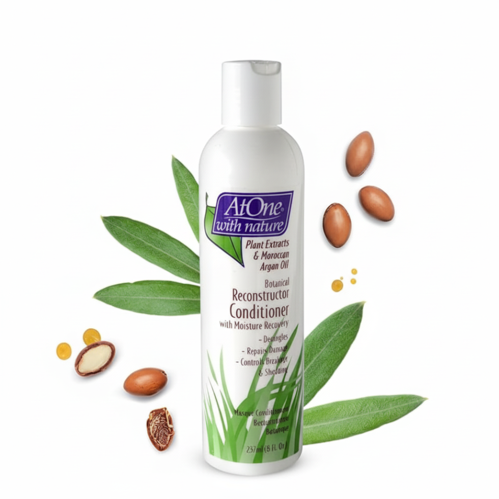 atone botanical reconstructor conditioner 8oz detangles repairs reduces shedding strengthens damaged hair care
