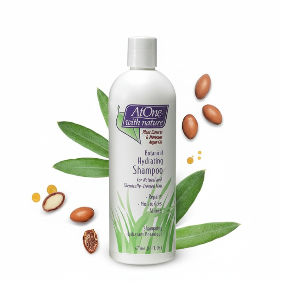 atone botanical hydrating shampoo 16oz argan oil moisturizes softens adds shine dry hair care shampoo