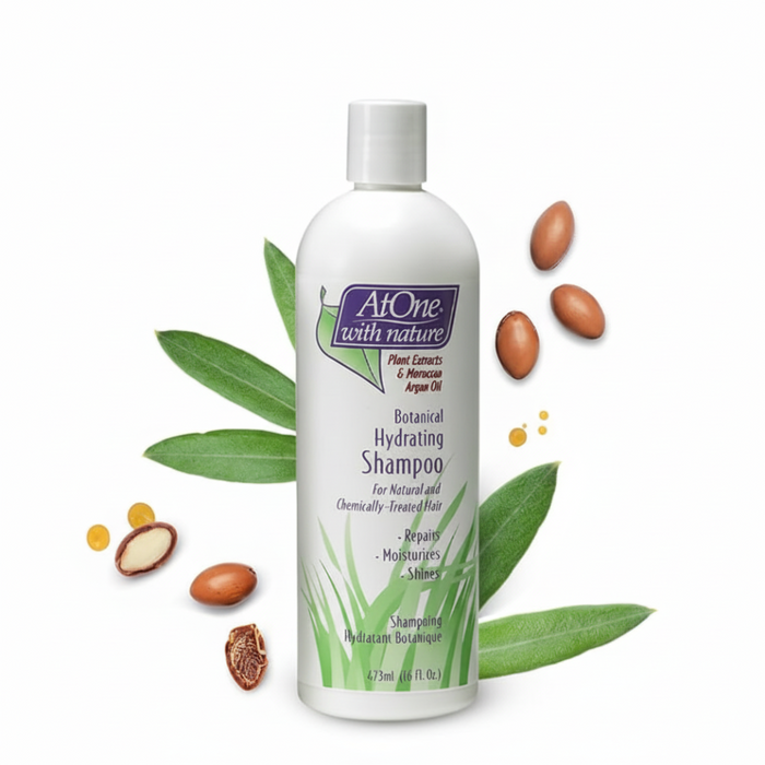 AtOne Botanical Hydrating Shampoo 16oz | Argan Oil Moisture & Shine Care