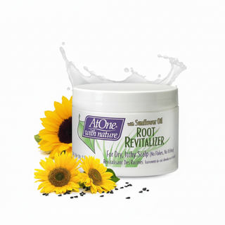 atone sunflower oil root revitalizer 5.5oz dry itchy scalp relief nourishes roots moisturizes scalp hair care