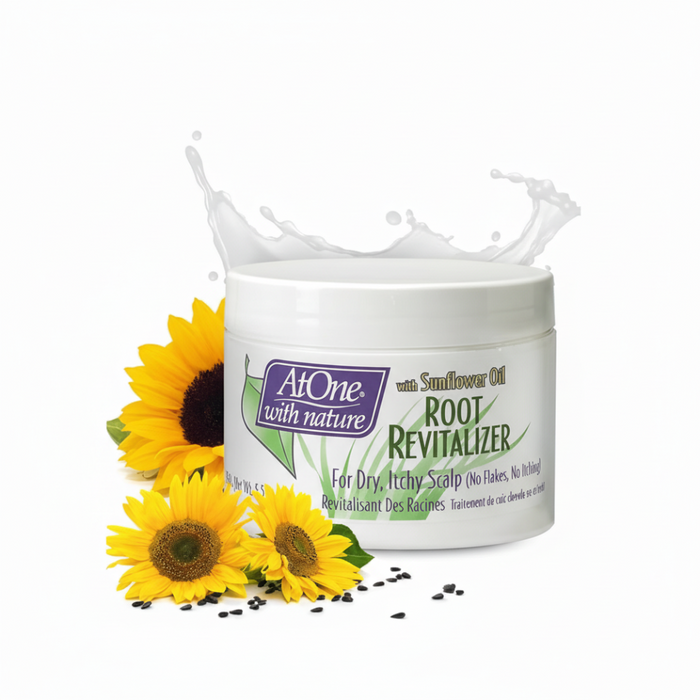 AtOne Sunflower Oil Root Revitalizer 5.5oz | Dry & Itchy Scalp Relief Care