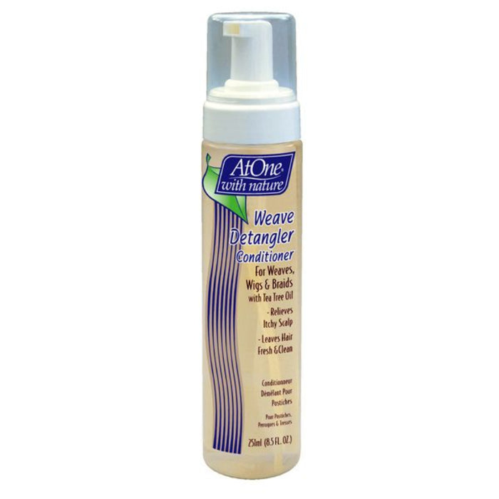 AtOne Weave Detangler Mousse 251ml | Tea Tree Oil for Wigs, Braids & Weaves