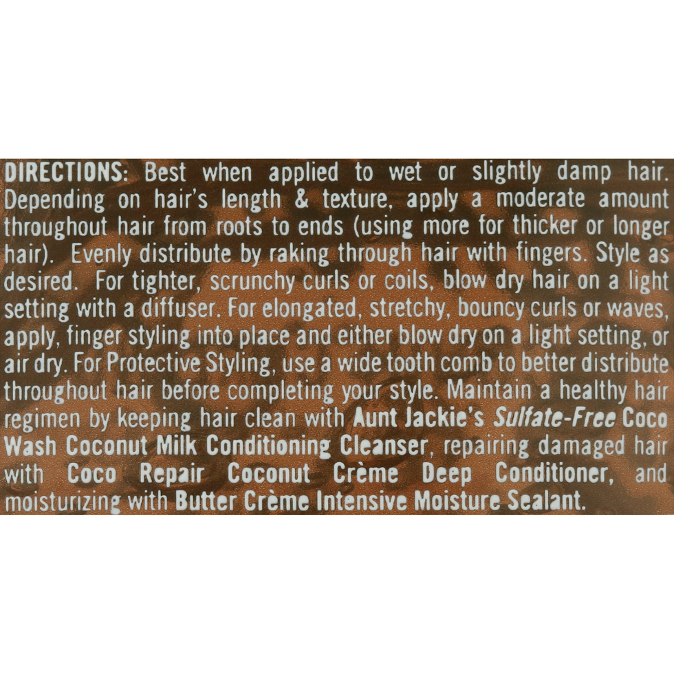 aunt jackies curl boss coconut curling gelee 3oz travel size curl definer frizz control soft hold