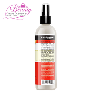 Aunt Jackie's Flaxseed Recipes Half & Half, Hydrating Silkening Hair Milk, For Daily Use, Enriched with Flaxseed, Coconet, Jojoba Oil, Shea Butter, Grapeseed and Ginseng, 12 OZ