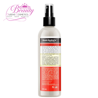 Aunt Jackie's Flaxseed Recipes Half & Half, Hydrating Silkening Hair Milk, For Daily Use, Enriched with Flaxseed, Coconet, Jojoba Oil, Shea Butter, Grapeseed and Ginseng, 12 OZ