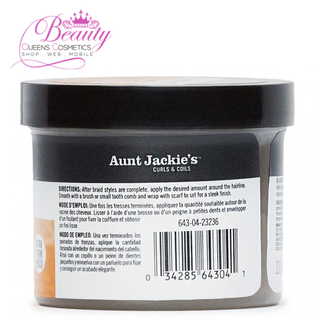 Aunt Jackie’s Smooth + Swirl Edge Gel – 4oz Extra Firm Hold