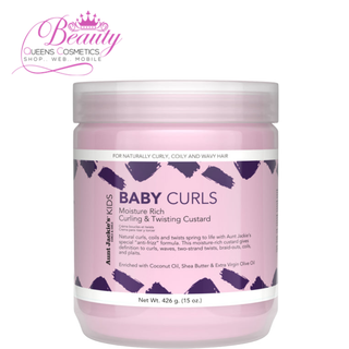 Aunt Jackie’s Baby Curls Moisture Rich Curling & Twisting Custard – 15oz