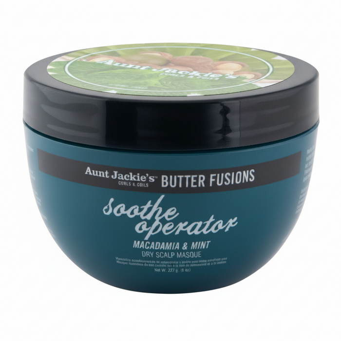 aunt jackies soothe operator scalp masque 8oz macadamia mint soothes itchy scalp hydrates refreshes hair care