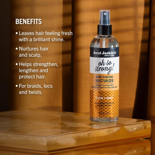 Aunt Jackie’s Oh So Strong Shine Boosting Moisturizer  – 12oz Braids & Twists