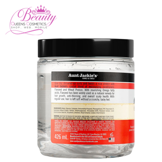 Aunt Jackie's Don't Shrink Flaxseed Elongating Curling Gel Defines Natural Curls – 15oz