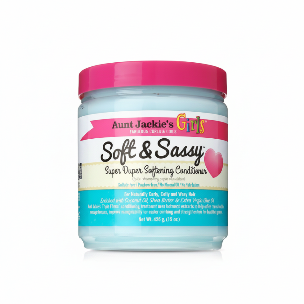 aunt jackies kids soft and sassy conditioner for curls and coils soft smooth hydrated hair