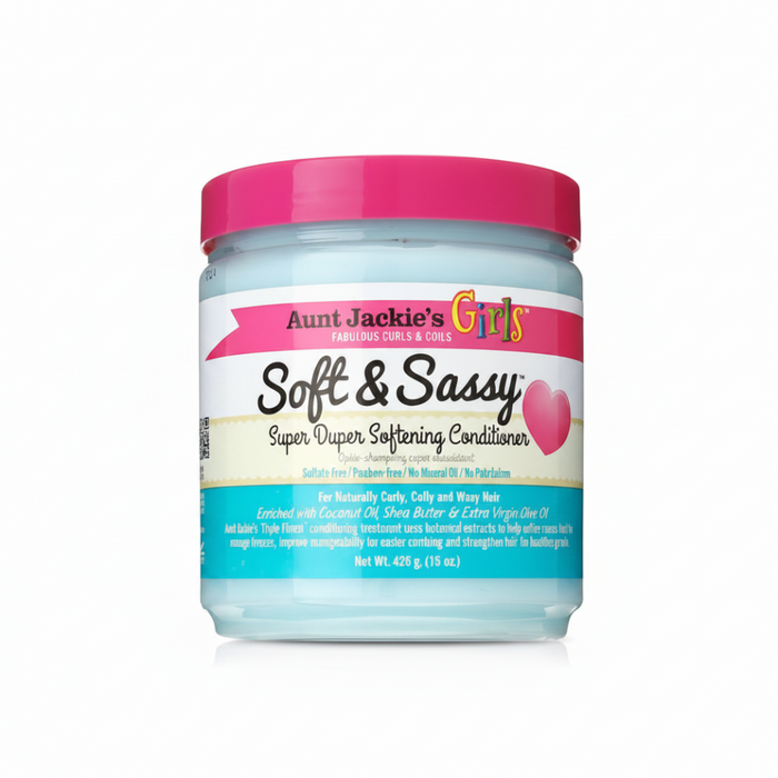 Aunt Jackie’s Kids Soft & Sassy Conditioner | Super Softening for Curls & Coils