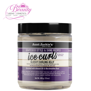 Aunt Jackie’s Ice Curls Glossy Curling Jelly – 15oz Shine & Definition