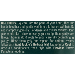 Aunt Jackie's Lather Up Sulfate-free Stimulating Shampoo Creme Aloe & Mint  10oz.
