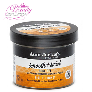 Aunt Jackie’s Smooth + Swirl Edge Gel – 4oz Extra Firm Hold