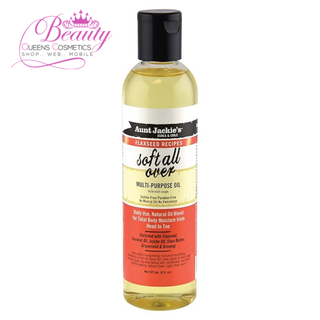 Aunt Jackie’s Soft All Over Multi-Purpose Oil – 8oz Hair, Skin