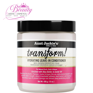 Aunt Jackie’s Transform Hydrating Leave-In Conditioner  – 426g,  Moisture & Strength