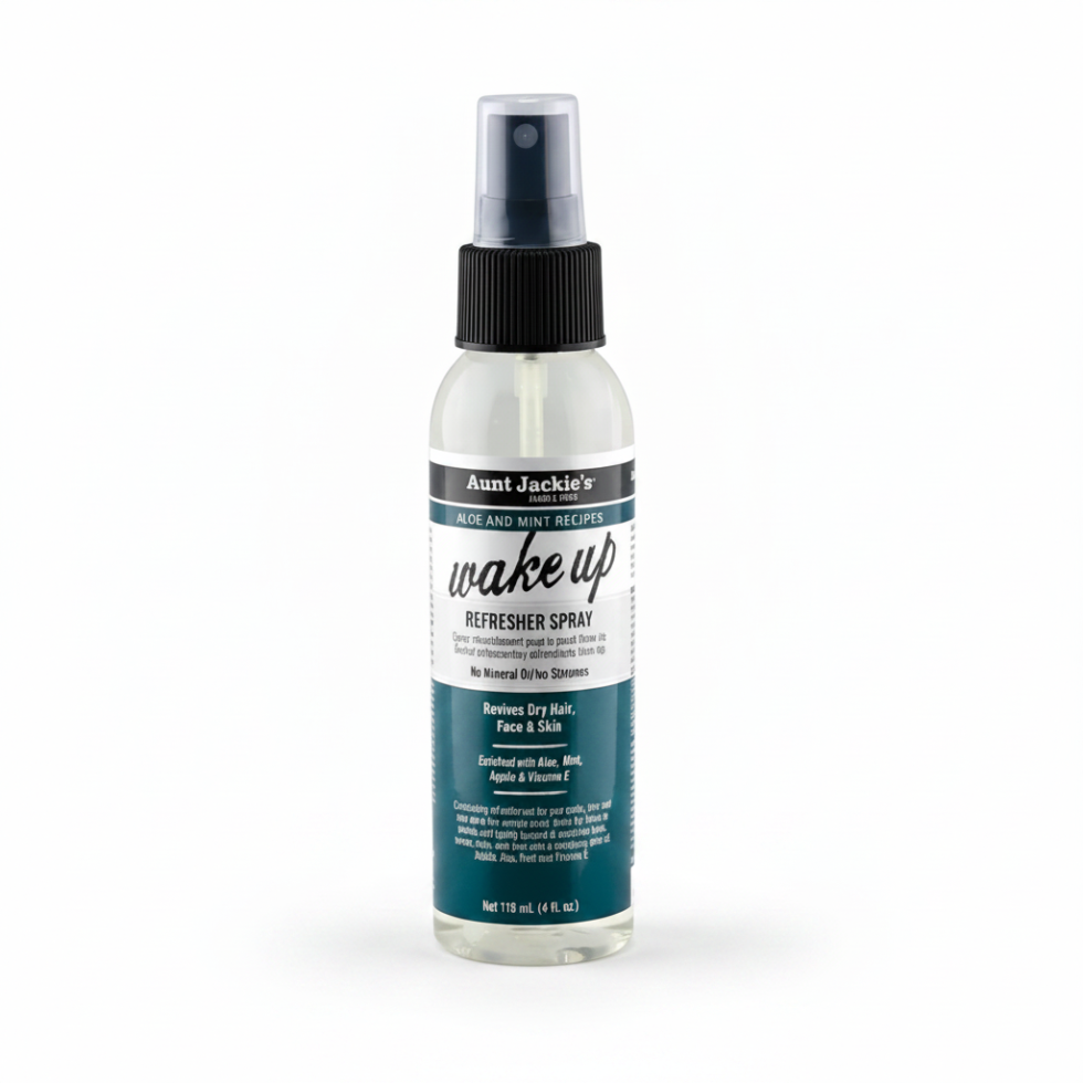 aunt jackies aloe mint wake up refresher spray 4oz hair face skin mist hydrates refreshes cooling effect