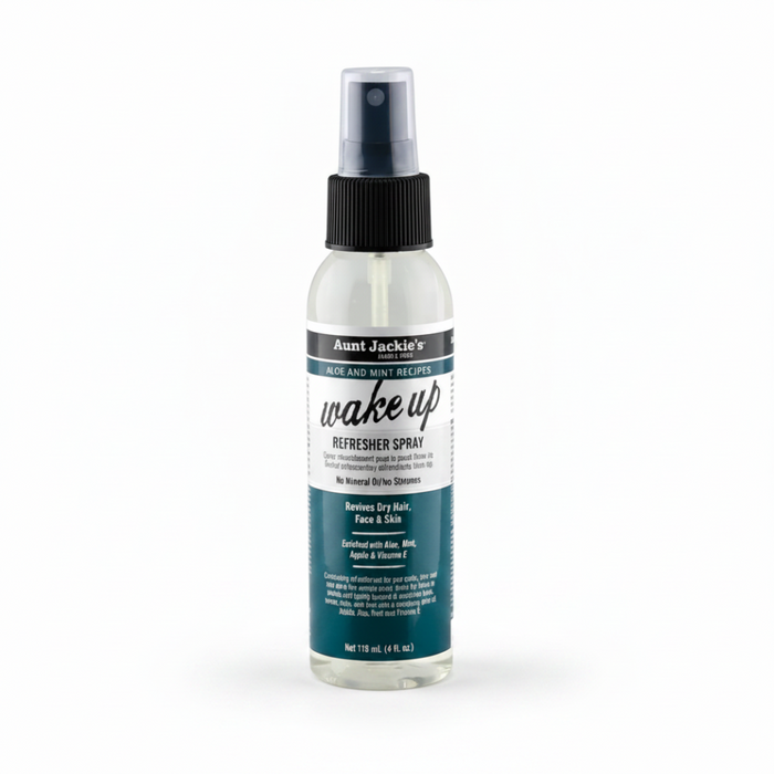 aunt jackies aloe mint wake up refresher spray 4oz hair face skin mist hydrates refreshes cooling effect