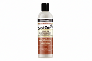 Aunt Jackie’s Coco Wash Coconut Milk Conditioning Cleanser 12oz gentle co wash for soft hydrated and clean curly hair.