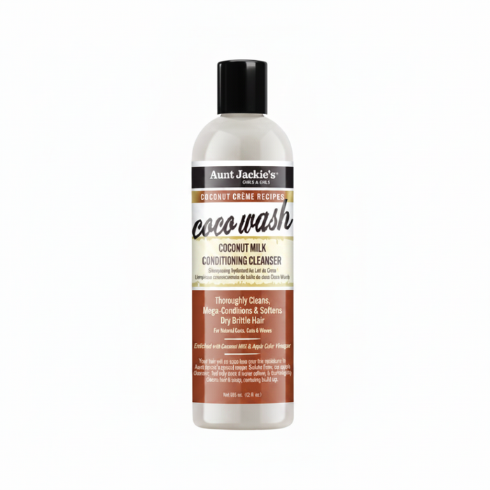 Aunt Jackie’s Coco Wash Coconut Milk Cleanser 12oz | Conditioning Hair Wash