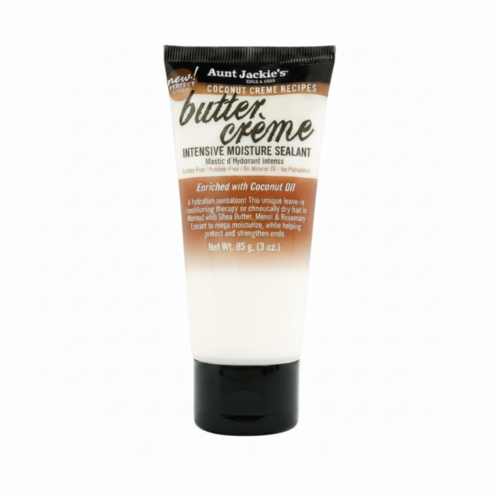 aunt jackies coconut creme butter creme 85g moisture sealant hydrates softens hair reduces dryness
