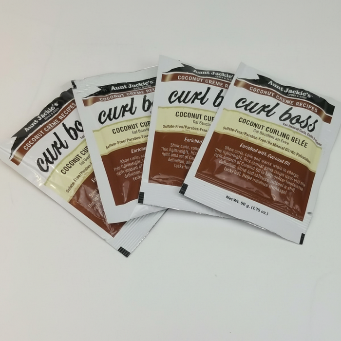 aunt jackies curl boss coconut curling gelee 1.75oz define curls frizz control shine soft hold styling gel