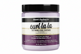 Aunt Jackie’s Curl La La Defining Curl Custard 15oz moisturizing curl cream for soft defined frizz free curls.