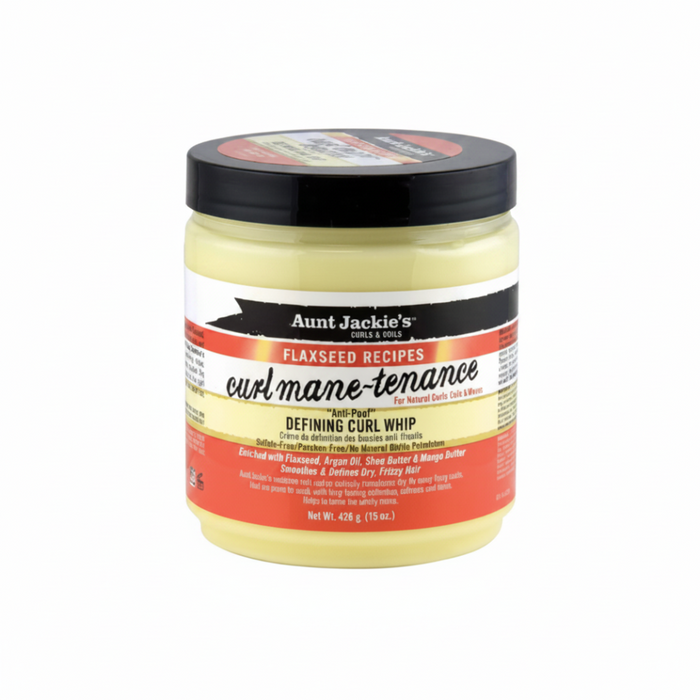 Aunt Jackie’s Flaxseed Curl Mane-tenance Curl Whip 15oz | Curl Defining Cream