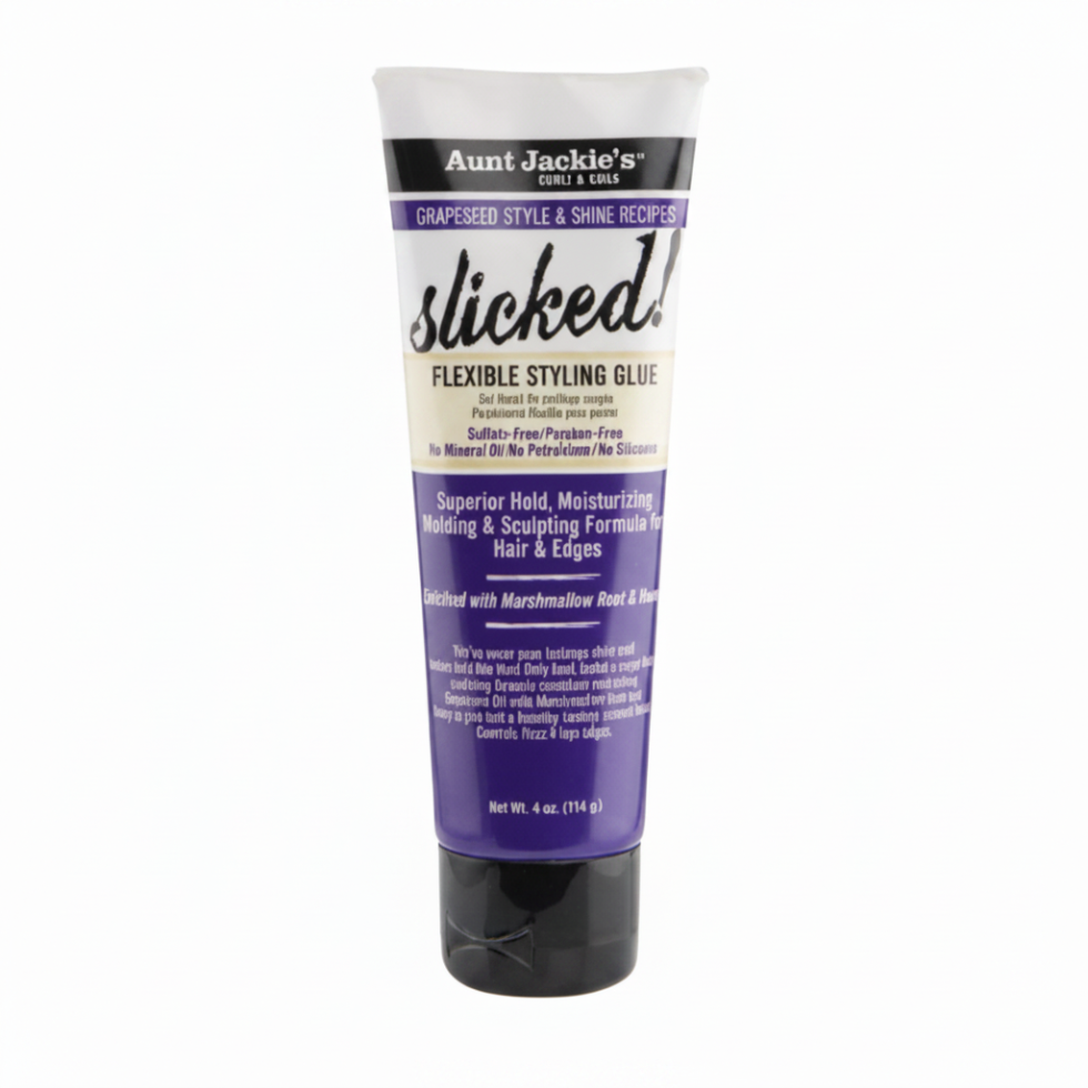 aunt jackies grapeseed slicked styling glue 4oz strong flexible hold gel edge control frizz smooth sleek style