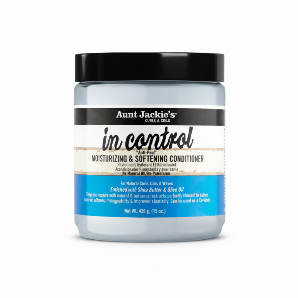 aunt jackies in control conditioner 15oz moisturizing softening hair care detangle frizz control curls