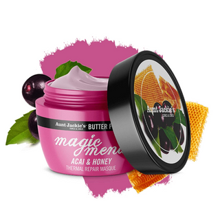 aunt jackies magic mend thermal repair masque 8oz acai honey hair mask repairs heat damage restores moisture