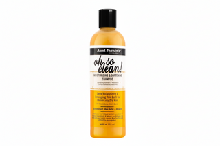 Aunt Jackie’s Curls and Coils Oh So Clean Moisturizing Shampoo 12oz gentle cleanser for soft hydrated curly and coily hair.
