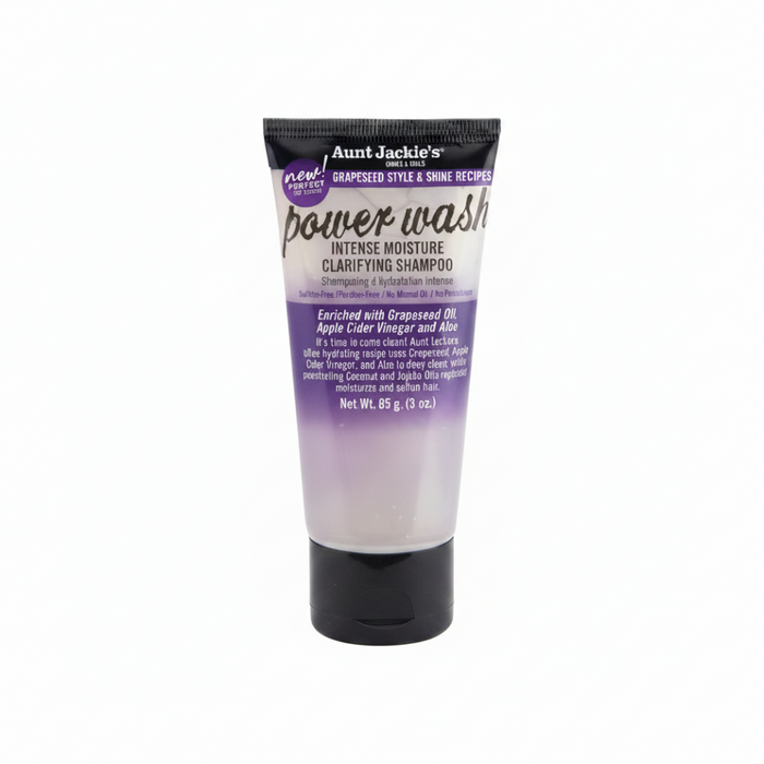 Aunt Jackie's Power Wash Intense Moisture Clarifying Shampoo- Sulfate-Free – 85g