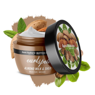 aunt jackies curl spell masque 227g almond milk shea hair mask deep conditioning curls repair frizz control