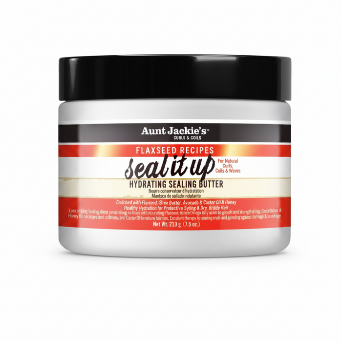 Aunt Jackie’s Seal It Up Sealing Butter 7.5oz | Moisture Lock Hair Care