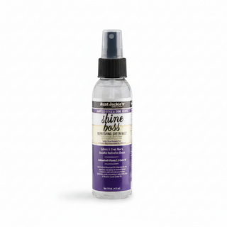 aunt jackies shine boss sheen mist 4oz vitamin e castor oil shine spray adds gloss softens hair frizz control