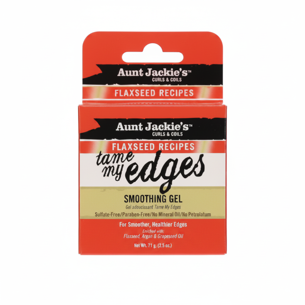 aunt jackies tame my edges gel 2.5oz flaxseed edge control sleek hold no flakes styling