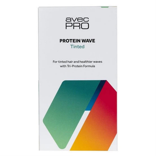 avecpro protein wave tinted 100ml non ammonia perm color treated hair soft long lasting curls protection
