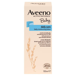 aveeno baby daily care moisturising lotion 150ml for hydrating soothing soft smooth delicate sensitive baby skin