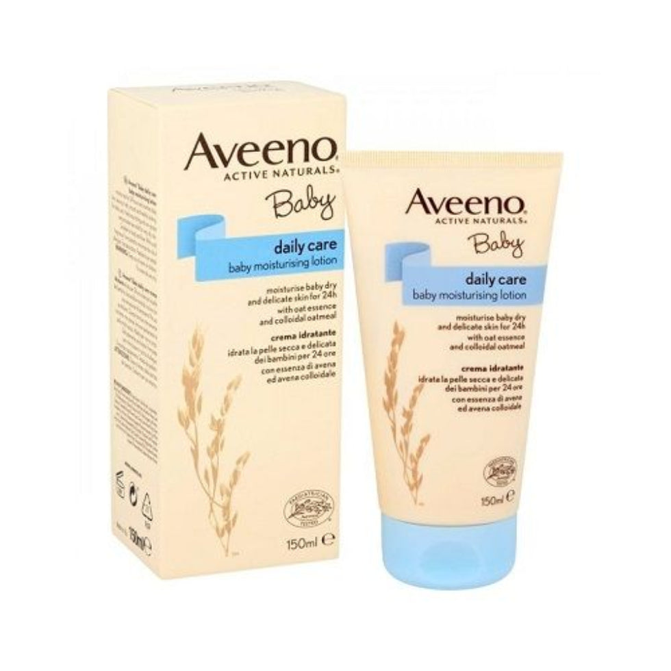 aveeno baby daily care moisturising lotion 150ml for hydrating soothing soft smooth delicate sensitive skin