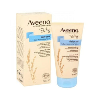 aveeno baby daily care moisturising lotion 150ml for hydrating soothing soft smooth delicate sensitive skin