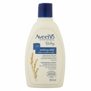 aveeno baby soothing relief emollient wash for gentle cleansing hydrating soothing soft sensitive baby skin