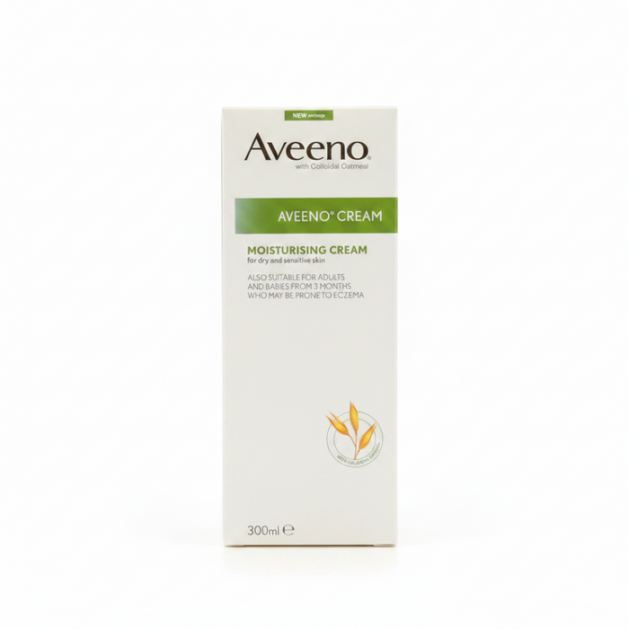 Aveeno Cream 300ml | Colloidal Oatmeal Moisturiser for Dry Skin