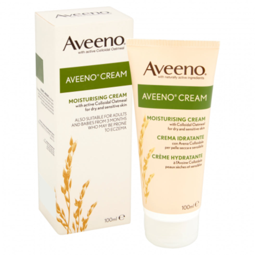 aveeno moisturising cream 100ml for hydrating soothing dry sensitive soft smooth healthy skin