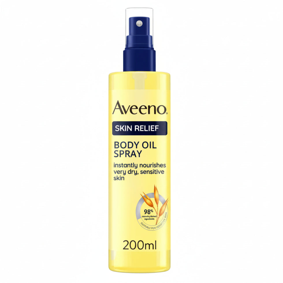 aveeno skin relief body oil spray for very dry sensitive skin hydrating soothing soft smooth healthy skin