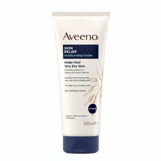aveeno skin relief moisturizing lotion 200ml triple oat complex dry itchy sensitive skin hydrating non greasy
