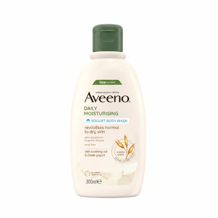 Aveeno Yogurt Body Wash 300ml | Oat & Greek Yogurt Sensitive Skin Care