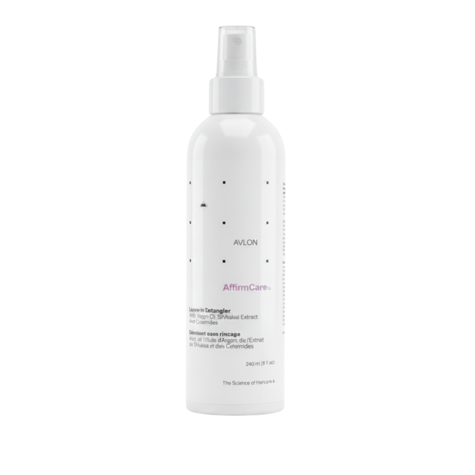 Avlon AffirmCare leave in detangler 240ml for knots moisture shine and heat protection smooth hair styling