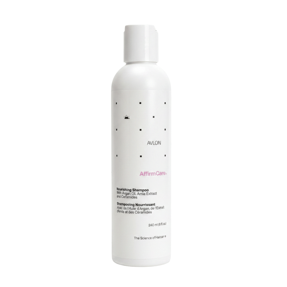 Avlon AffirmCare nourishing shampoo 240ml gentle moisture hair cleanser with argan oil and ceramides for soft healthy hair